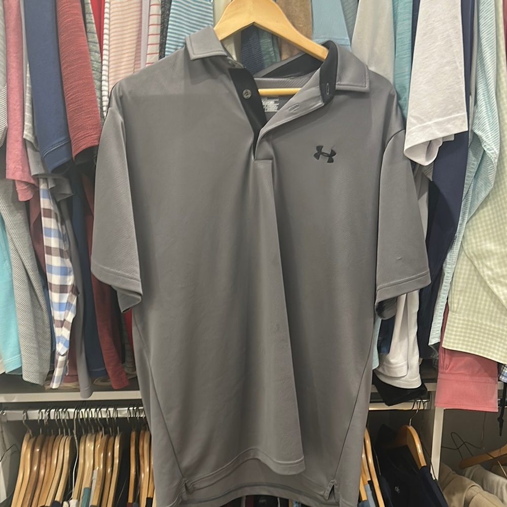 Under Armour Gray Performance Polo Shirt